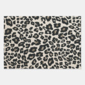 Orange Grau Brown Black Leopard Animal Print Geschenkpapier Set (Vorderseite 3)