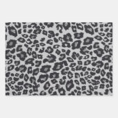 Orange Grau Brown Black Leopard Animal Print Geschenkpapier Set (Vorderseite 2)