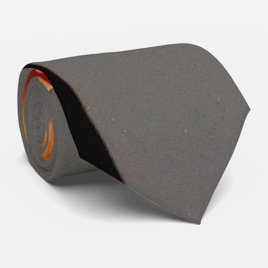 Orange & Grau Krawatte (Gerollt)