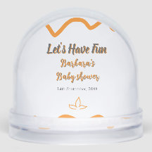 Orange graue Retro spanische Babydusche boho moder