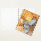 Orange Gray Gold als Abstrakter Planner Planer (Anzeige)