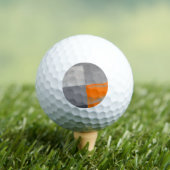 Orange Gray Kariert Checkered Golfball (Insitu T-Shirt)