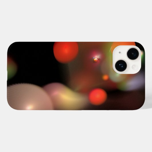 ORANGE GRAY QUANTUM BUBBBLES Abstrakt Case-Mate iPhone Hülle (Rückseite (Horizontal))