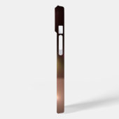 ORANGE GRAY QUANTUM BUBBBLES Abstrakt Case-Mate iPhone Hülle (Rückseite / Links)