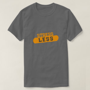 Orange Gray Typografy Graphic T - Shirt