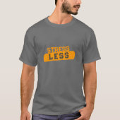 Orange Gray Typografy Graphic T - Shirt (Vorderseite)