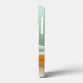 Orange Green Abstrakt Wave Case-Mate iPhone Hülle (Rückseite / Links)