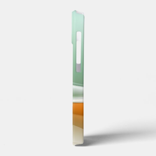 Orange Green Abstrakt Wave Case-Mate iPhone Hülle (Rückseite / Links)