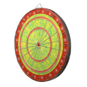 Orange Green and Yellow Star Regulation Dart Board Dartscheibe (Vorderseite rechts)