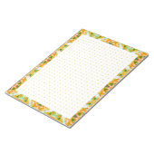Orange Green Back to School Dot Grid BuJo Planer Notizblock (angewinkelt)
