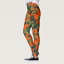 Orange, Green, Black Camouflage Camouflage