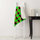 Orange Green Black Cool Pattern Sherpadecke (Beispiel)