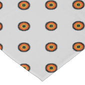 Orange Green Black Pattern Tischdecke (Schrägansicht)