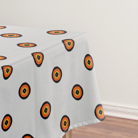 Orange Green Black Pattern Tischdecke (Beispiel)