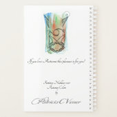 Orange Green Blue Fantasy Necklace Planer (Rückseite)