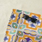 Orange-Green-Blue Fliesenhandtuch Strandtuch (Beispiel)