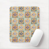 Orange-Green-Blue Fliesenmousepad Mousepad (Mit Mouse)