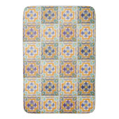 Orange-Green-Blue-Tile-Badematte Badematte (Vorderseite Vertikal)