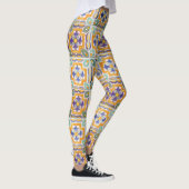 Orange-Green-Blue-Tile-Leggings Leggings (Rechts)