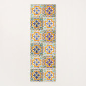 Orange-Green-Blue Tile Yoga Mat Yogamatte (Rückseite)