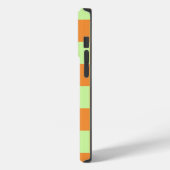 Orange Green Citrus Checkered Gingham Pattern Case-Mate iPhone Hülle (Rückseite / Links)