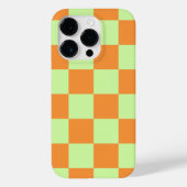 Orange Green Citrus Checkered Gingham Pattern Case-Mate iPhone Hülle (Rückseite)