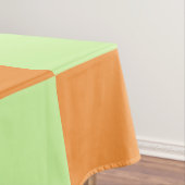 Orange Green Citrus Checkered Gingham Pattern Tischdecke (Beispiel)