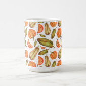 ORANGE & GREEN FALL FALL FARBIGE LEBENSMITTEL & FO KAFFEETASSE (Mittel)