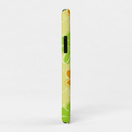 Orange & Green Floral Muster Case-Mate iPhone Hülle (Hinten/Rechts)