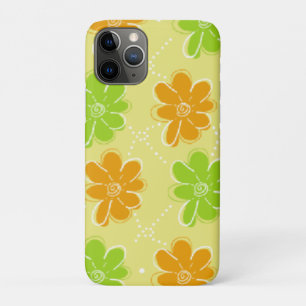 Orange & Green Floral Muster Case-Mate iPhone Hülle