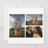 Orange Green Floral Save the Date Foto Einladung (Rückseite)