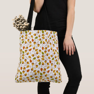ORANGE GREEN GOLD AUTUMN ACORNS TASCHE