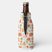 ORANGE GREEN & GOLD FALL PUMPKINS FLASCHENKÜHLER (Flasche Rückseite)