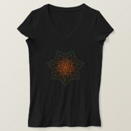 Orange Green Mandala T - Shirt