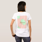 Orange green pastel boho add name place rustic ele T-Shirt (Schwarz voll)