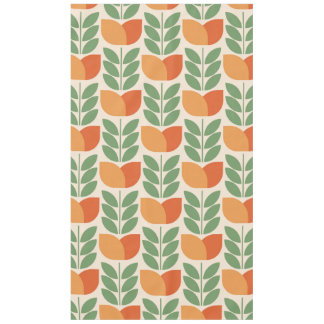 Orange,green,retro,flower pattern,vintage,Scandina Tischdecke