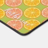 Orange Green Schreibtischunterlage (Ecke)