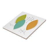 Orange Green Tuquoise Surfboard Formen Mitte Jahrh Fliese (Seite)