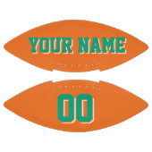 ORANGE GREEN UND WEISS Custom Football (Paneele)