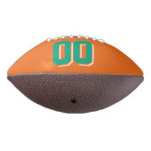 ORANGE GREEN UND WEISS Custom Football (Gedreht 270)