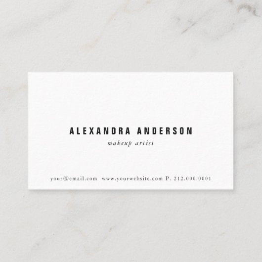 Orange Grey Beige Brush Schlaganfall Business Card Visitenkarte (Rückseite)