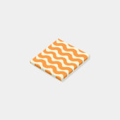 Orange Groovy Wavy Stripe Abstrakt Moderner Frühli Post-it Klebezettel (angewinkelt)