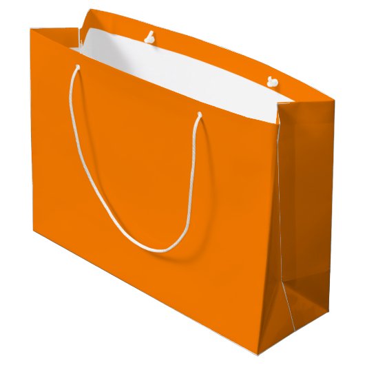 Orange große Geschenktasche Geschenktüte (Rückseite Schrägansicht)