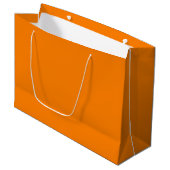 Orange große Geschenktasche Geschenktüte (Vorderseite Schrägansicht)