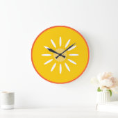 Orange Große Wanduhr (Zuhause)