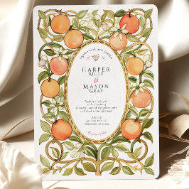 Orange Grove & Blossoms Hochzeit Einladung