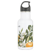 Orange Grove Citrus Botanical Edelstahlflasche (Vorderseite)