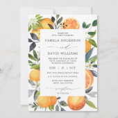 Orange Grove Fügen Sie Ihr Foto Hochzeit Einladung (Vorderseite)