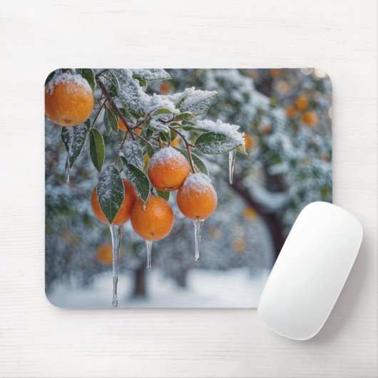 Orange Grove, gefroren Mousepad (Mit Mouse)