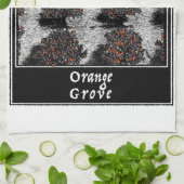 Orange Grove Geschirrtuch (Gefaltet)